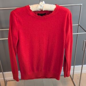 Banana Republic Vibrant Red Crew Neck Sweater